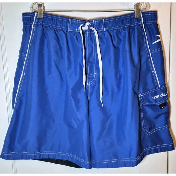 SPEEDO Blue Swimwear Swimming Trunks Shorts Size XXL - Picture 1 of 7